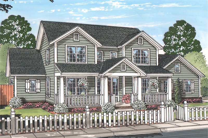 Architectural House Design - Traditional Exterior - Front Elevation Plan #513-2158
