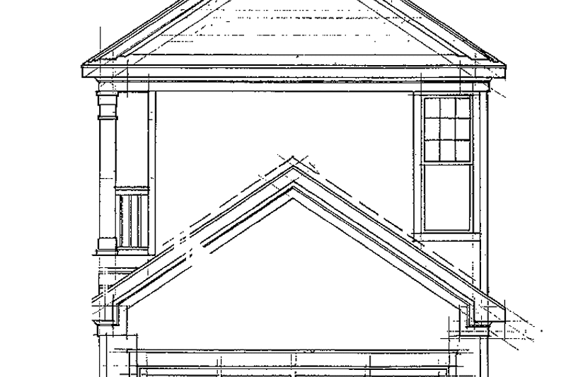 Home Plan - Exterior - Rear Elevation for Country House Plan #952-263 - 3 bed, 2.5 bath