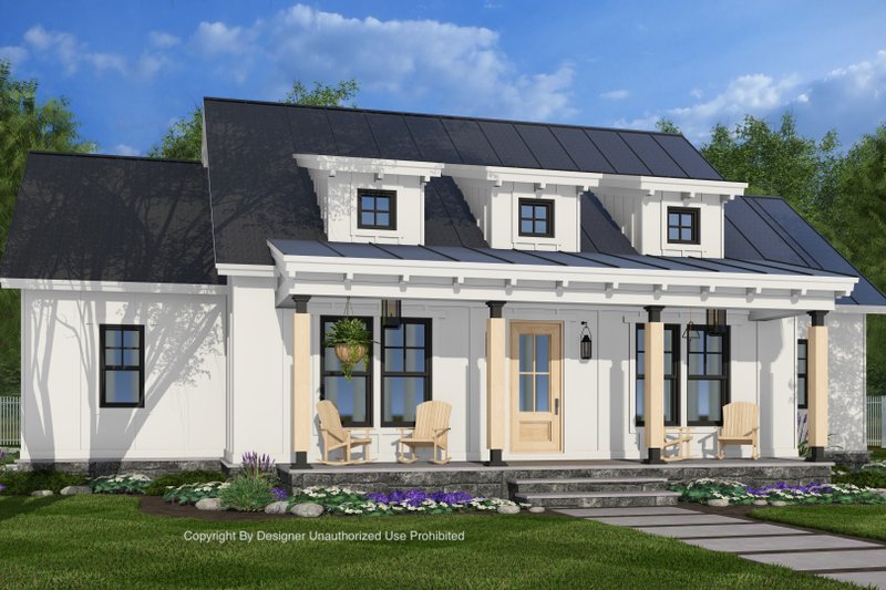 House Blueprint - Craftsman Exterior - Front Elevation Plan #51-1445