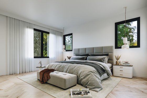 Interior - Master Bedroom 2 for Modern House Plan #23-2799 - 5 bed, 3.5 bath
