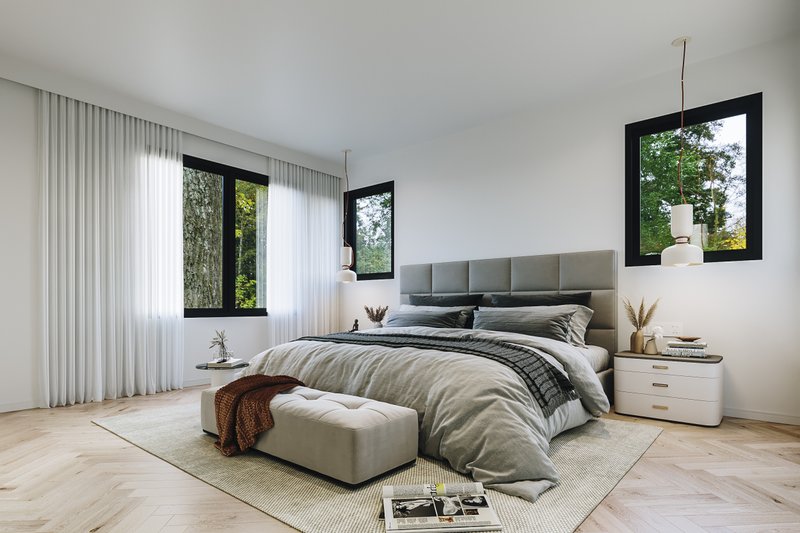 Dream House Plan - Interior - Master Bedroom 2 for Modern House Plan #23-2799 - 5 bed, 3.5 bath