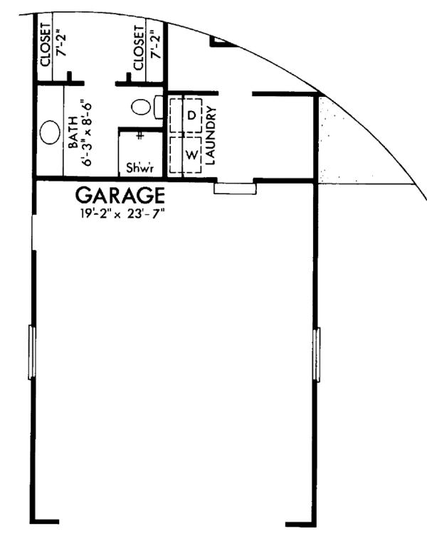 House Plan Design - Contemporary Floor Plan - Lower Floor Plan #320-808
