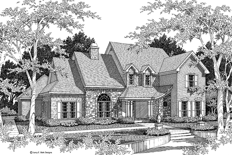Dream House Plan - Exterior - Front Elevation 3 for Country House Plan #952-82 - 4 bed, 3 bath