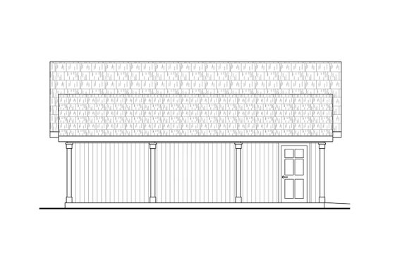 Exterior - Other Elevation 2 for Cabin House Plan #124-1444 - 3 bed, 2.5 bath