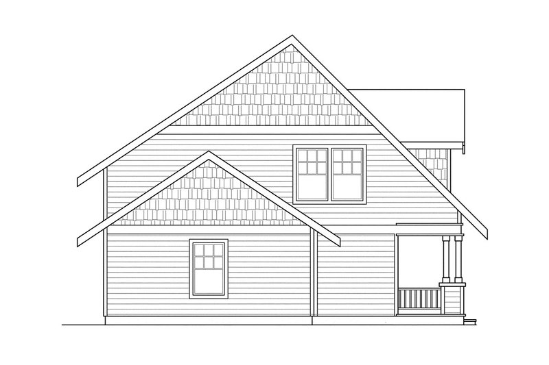 Home Plan - Left Side Elevation