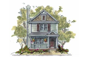 Traditional Exterior - Front Elevation Plan #20-1702