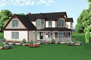 Traditional Exterior - Front Elevation Plan #75-137