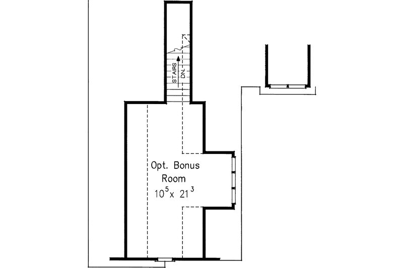 House Blueprint - Floor Plan - Upper Floor for Country House Plan #927-933 - 3 bed, 2 bath