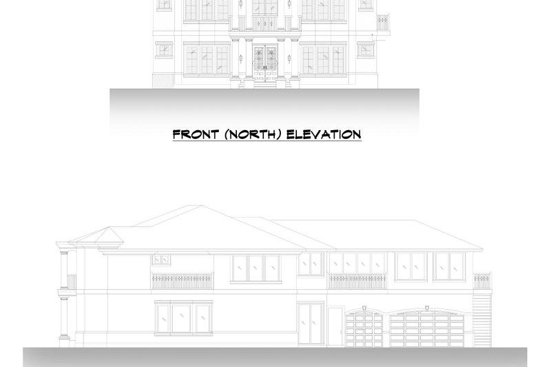 Home Plan - Exterior - Other Elevation 3 for Mediterranean House Plan #1066-101 - 7 bed, 6.5 bath