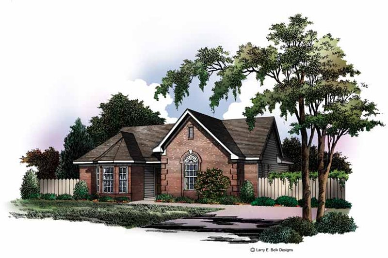 House Blueprint - Ranch Exterior - Front Elevation Plan #952-163