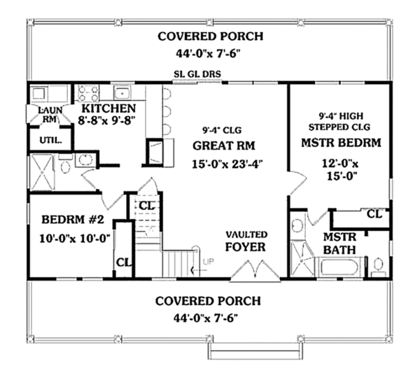 Home Plan - Country Floor Plan - Main Floor Plan #314-273