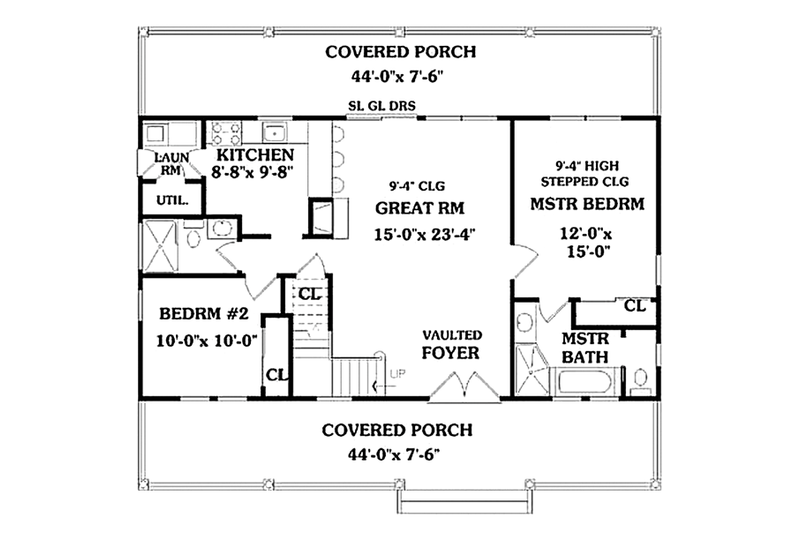 House Design - Floor Plan - Main Floor for Country House Plan #314-273 - 4 bed, 3 bath