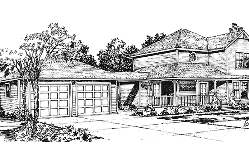 House Design - Country Exterior - Front Elevation Plan #320-1010