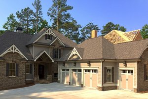 Exterior - Front Elevation 3 for Country House Plan #437-80 - 4 bed, 3.5 bath