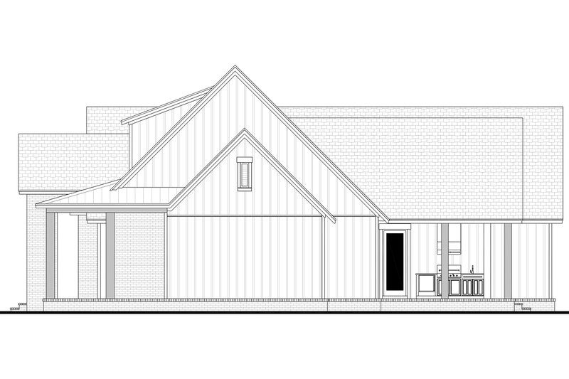 House Blueprint - Exterior - Other Elevation 1 for Farmhouse House Plan #430-426 - 3 bed, 3.5 bath