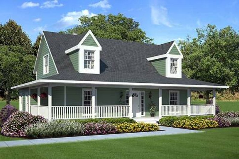 Country Style House Plan - 3 Beds 2.5 Baths 1907 Sq/Ft Plan #312-246