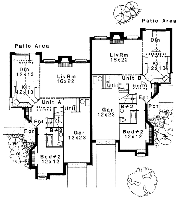 Architectural House Design - Prairie Floor Plan - Main Floor Plan #310-1142