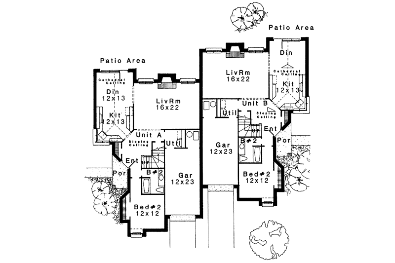 Dream House Plan - Floor Plan - Main Floor for Prairie House Plan #310-1142 - 5 bed, 4 bath