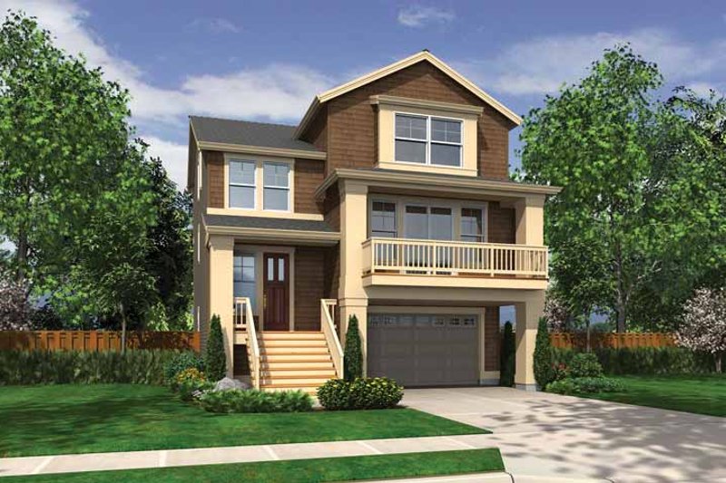 Home Plan - Craftsman Exterior - Front Elevation Plan #132-559