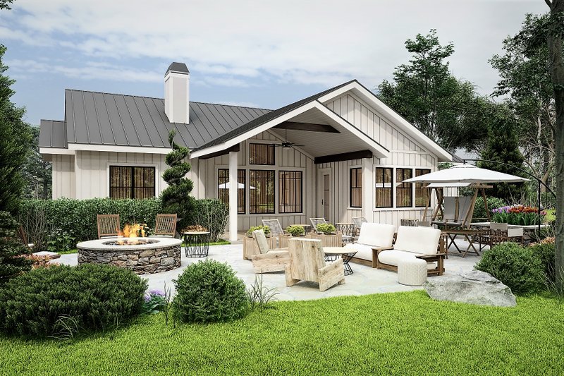Home Plan - Exterior - Rear Elevation 2 for Farmhouse House Plan #54-690 - 3 bed, 2.5 bath