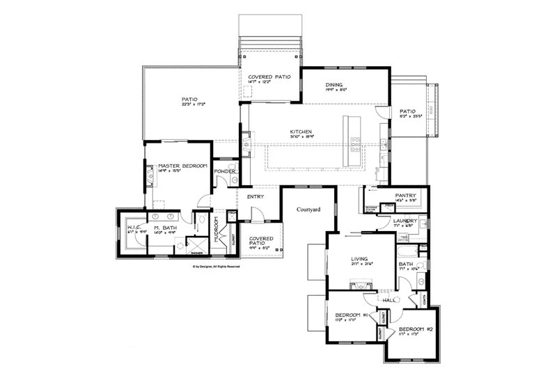 Home Plan - Floor Plan - Main Floor for Ranch House Plan #895-76 - 3 bed, 2.5 bath