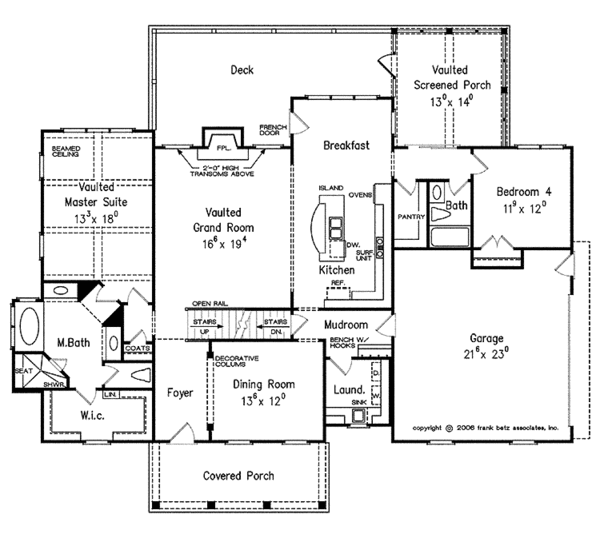 House Plan Design - Country Floor Plan - Main Floor Plan #927-434