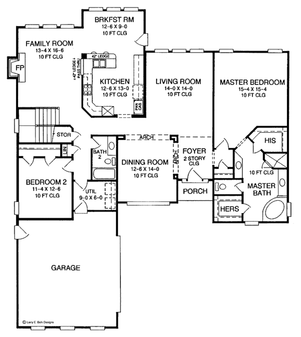 Architectural House Design - European Floor Plan - Main Floor Plan #952-174
