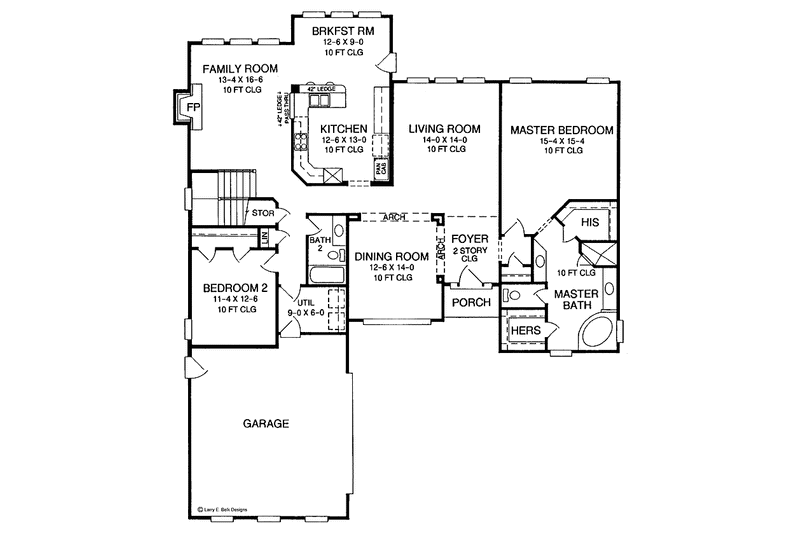 Dream House Plan - Floor Plan - Main Floor for European House Plan #952-174 - 4 bed, 3 bath
