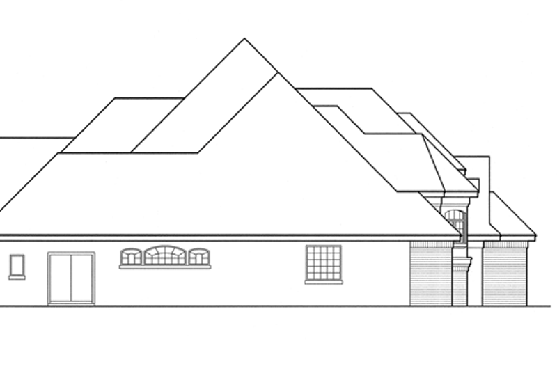 Home Plan - Exterior - Other Elevation 1 for Mediterranean House Plan #417-744 - 4 bed, 3.5 bath