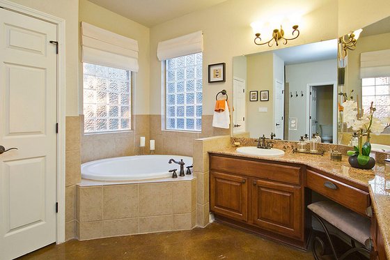 Interior - Master Bathroom for European House Plan #80-192 - 3 bed, 3.5 bath