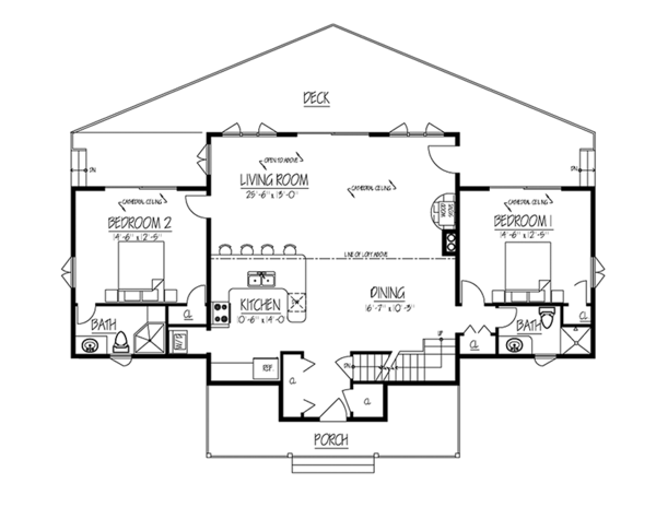 Dream House Plan - Contemporary Floor Plan - Main Floor Plan #1061-8
