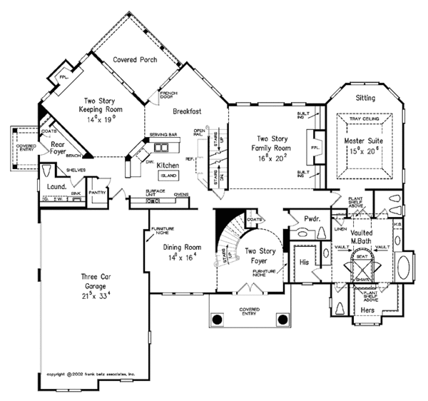 House Design - Classical Floor Plan - Main Floor Plan #927-666