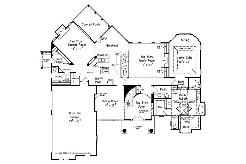 Home Plan - Floor Plan - Main Floor for Classical House Plan #927-666 - 4 bed, 4 bath