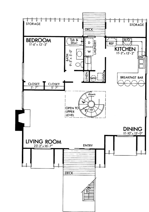 House Plan Design - Contemporary Floor Plan - Main Floor Plan #320-813