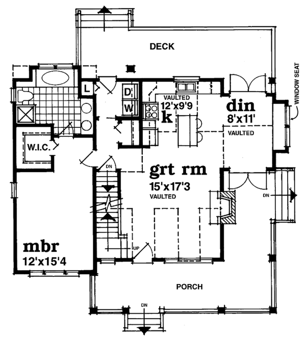 Architectural House Design - Victorian Floor Plan - Main Floor Plan #47-941