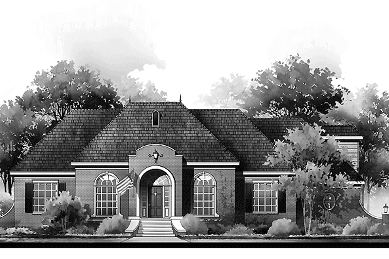 Home Plan - Exterior - Front Elevation 3 for Country House Plan #952-280 - 3 bed, 2 bath