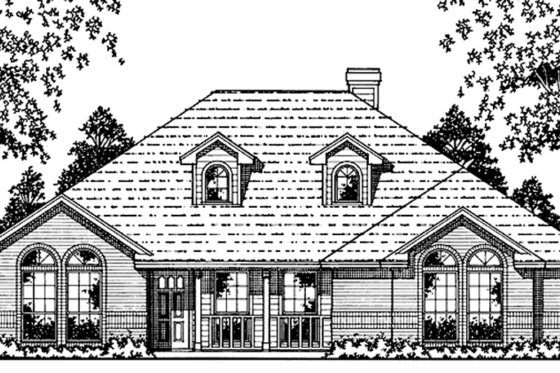 Dream House Plan - Country Exterior - Front Elevation Plan #42-608
