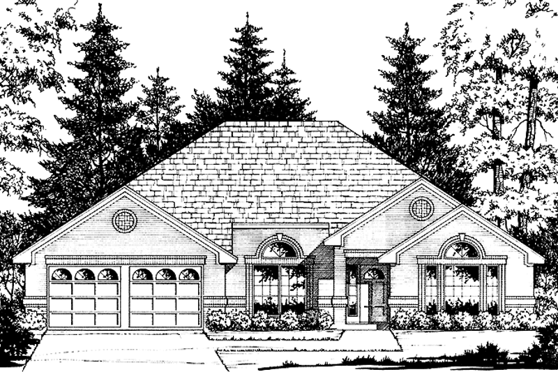 Dream House Plan - Traditional Exterior - Front Elevation Plan #40-462