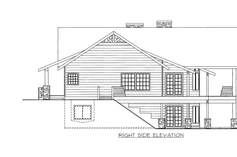 House Blueprint - Exterior - Other Elevation for Craftsman House Plan #117-1098 - 3 bed, 2.5 bath