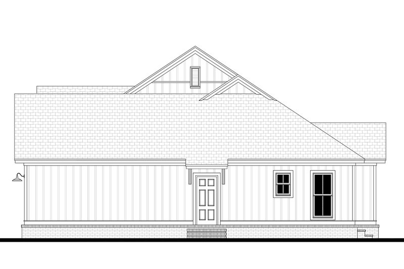 House Blueprint - Right Side Elevation