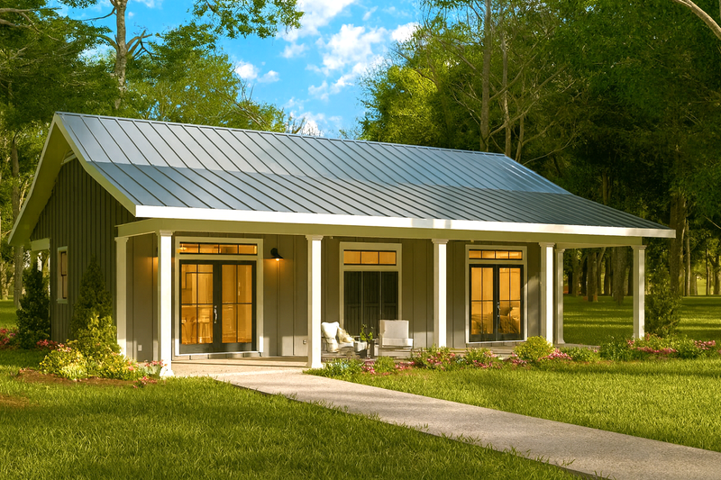 Architectural House Design - Farmhouse Exterior - Front Elevation Plan #44-288