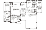 European Style House Plan - 4 Beds 3 Baths 2560 Sq/Ft Plan #62-115 