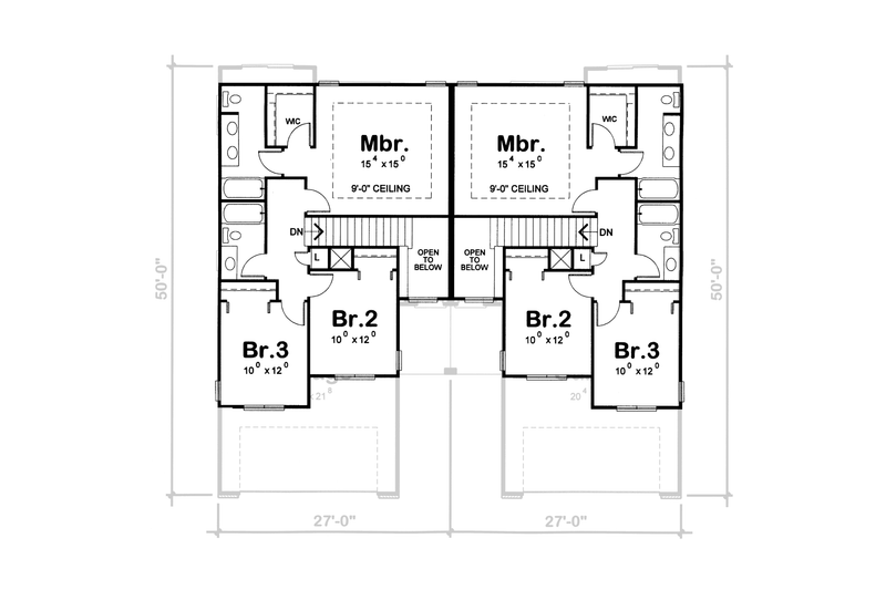 Dream House Plan - Floor Plan - Upper Floor for Traditional House Plan #20-2093 - 3 bed, 2.5 bath