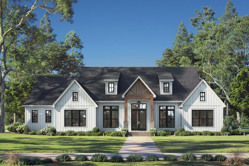 Dream House Plan - Exterior - Front Elevation 9 for Farmhouse House Plan #430-408 - 3 bed, 3.5 bath