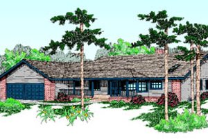 Ranch Exterior - Front Elevation Plan #60-188