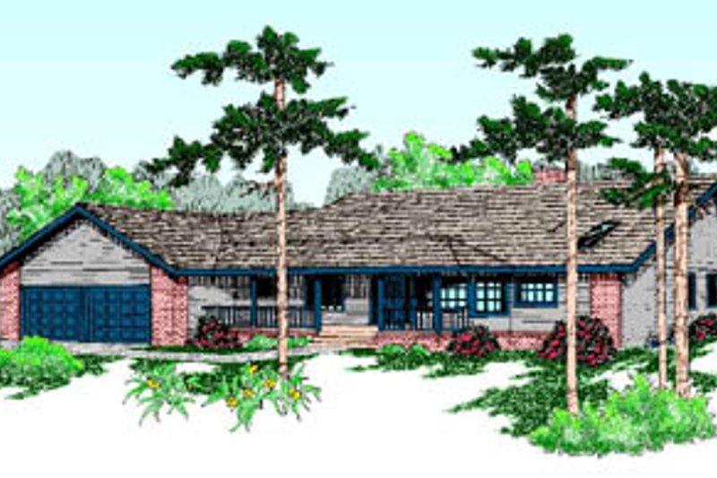 Dream House Plan - Ranch Exterior - Front Elevation Plan #60-188