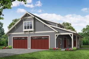 Craftsman Exterior - Front Elevation Plan #124-1250