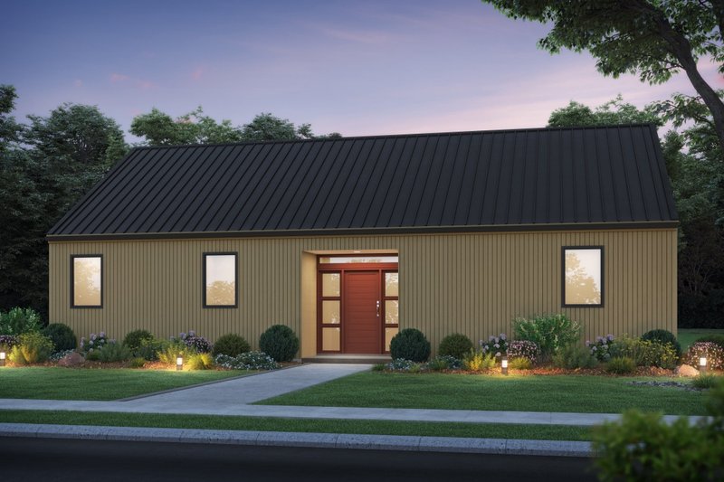 Home Plan - Contemporary Exterior - Front Elevation Plan #48-1167