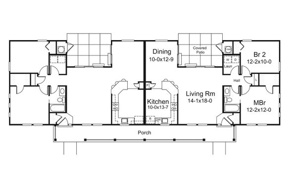 Home Plan - Country Floor Plan - Main Floor Plan #57-681