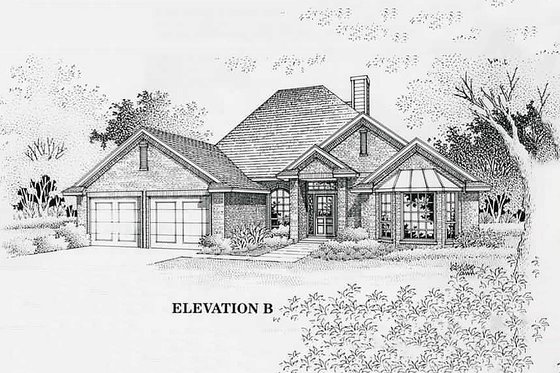 Exterior - Front Elevation 3 for Traditional House Plan #310-767 - 3 bed, 2 bath